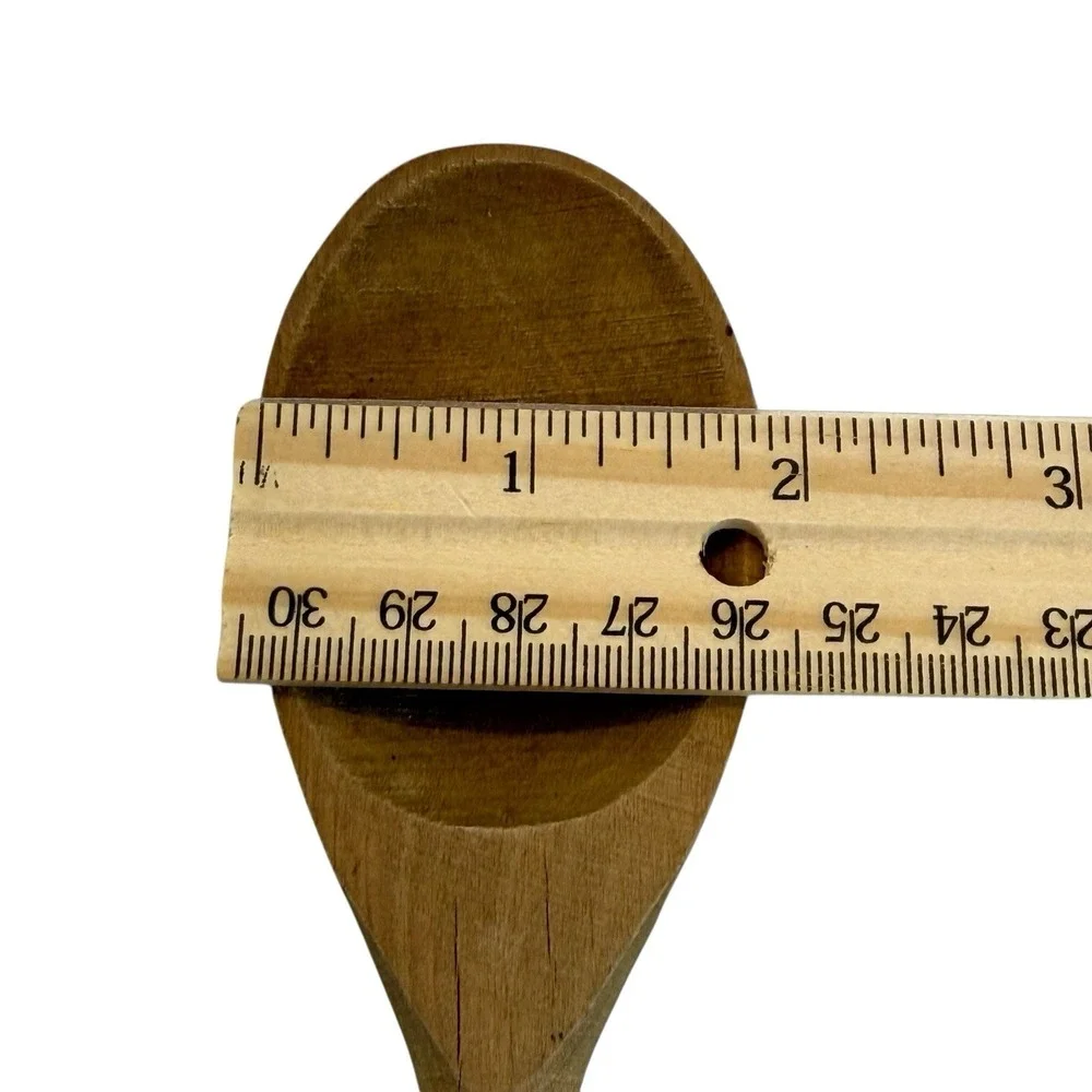 VTG‎ Wooden Spoon Set of 4 Multiple Farmhouse Kitchen Primitive Cooking Utensils
